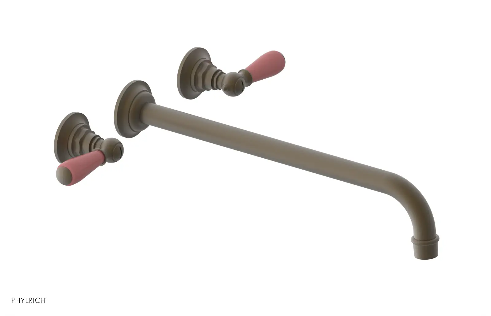 Phylrich Jamestown 14" Spout Wall Lavatory Set with Lever Handle by Phylrich