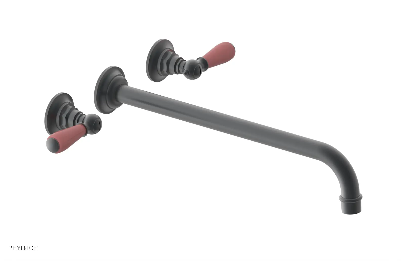 Phylrich Jamestown 14" Spout Wall Tub Set with Lever Handle by Phylrich