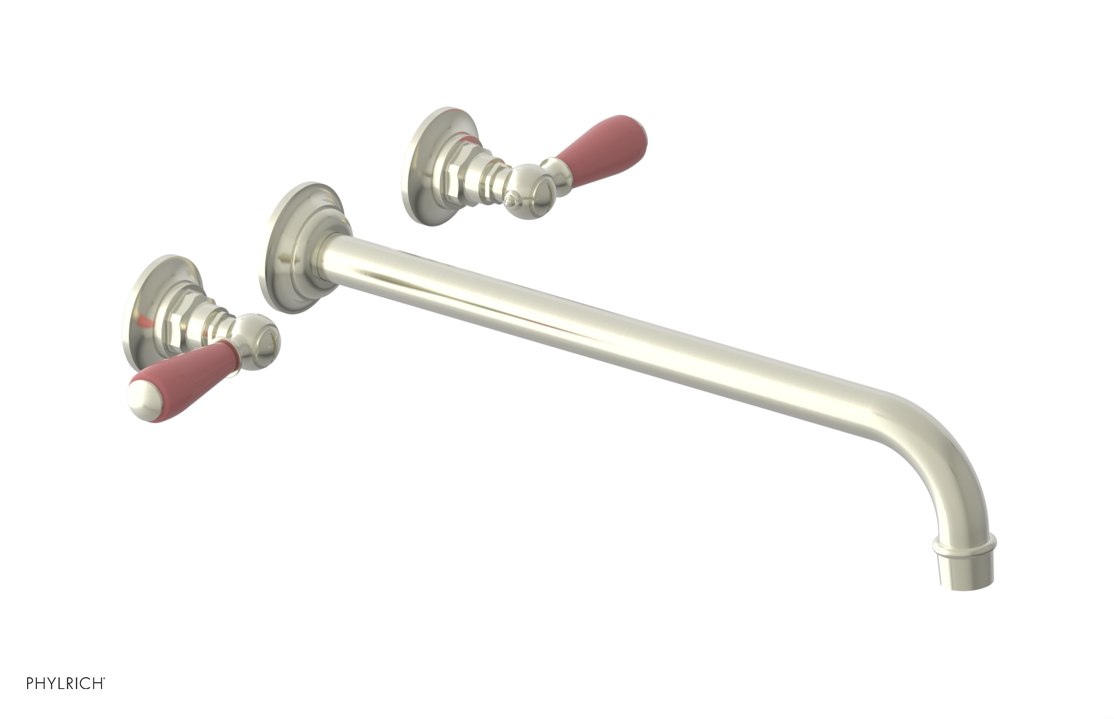 Phylrich Jamestown 14" Spout Wall Lavatory Set with Lever Handle by Phylrich