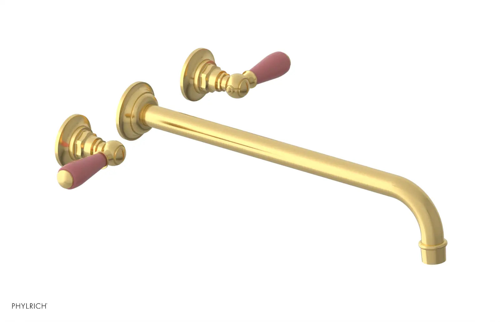 Phylrich Jamestown 14" Spout Wall Tub Set with Lever Handle by Phylrich