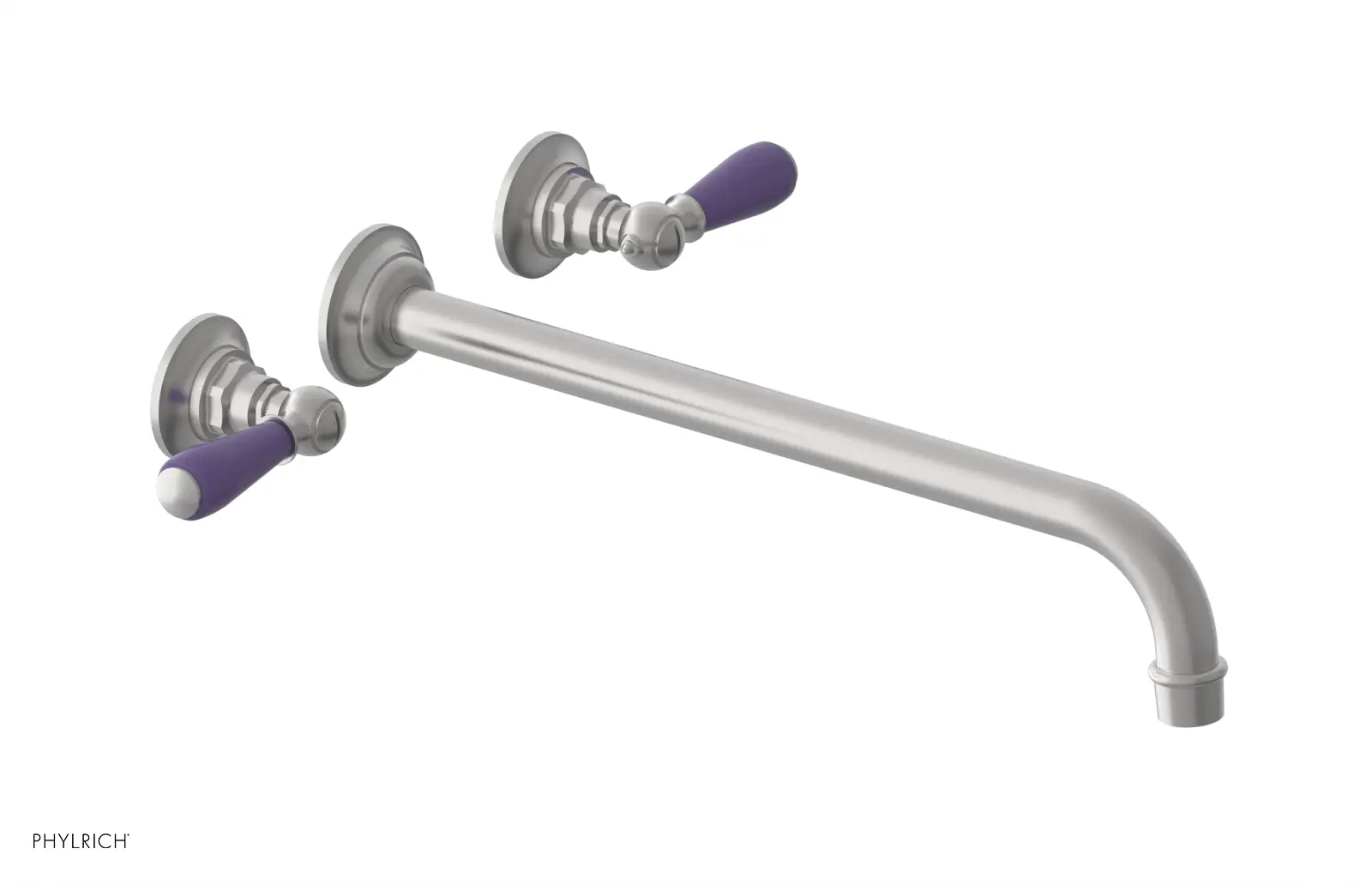 Phylrich Jamestown 14" Spout Wall Lavatory Set with Lever Handle by Phylrich