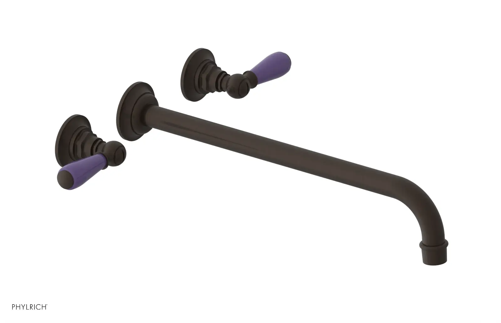 Phylrich Jamestown 14" Spout Wall Tub Set with Lever Handle by Phylrich