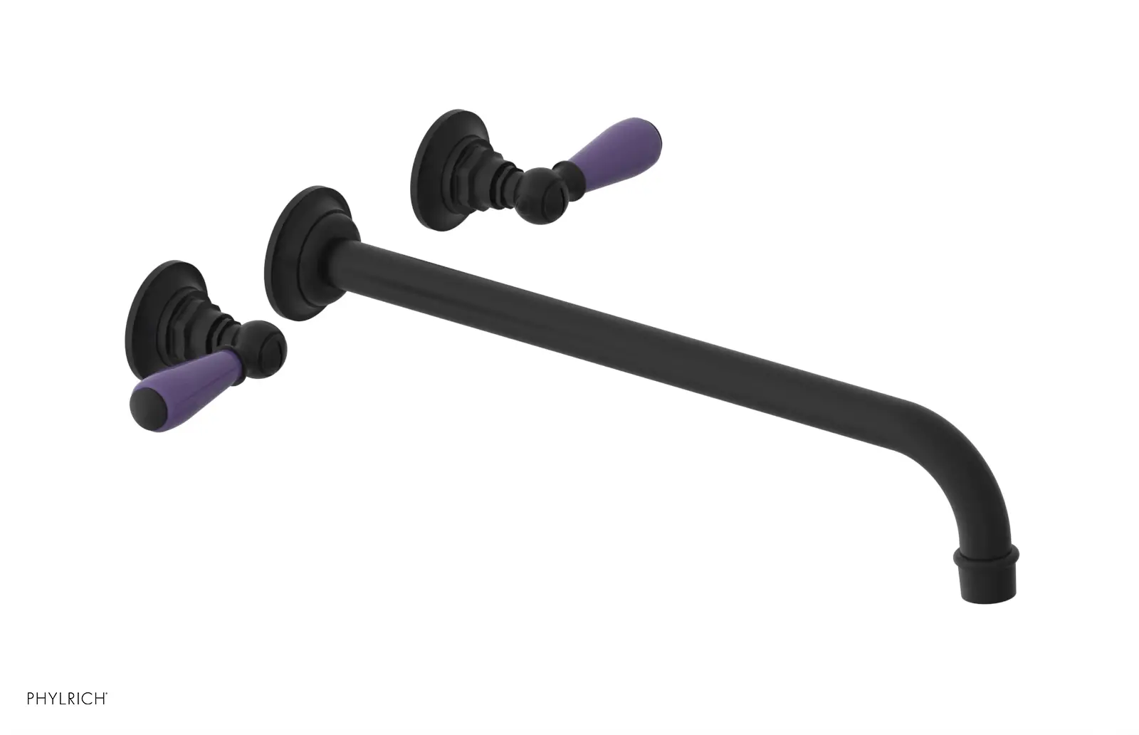 Phylrich Jamestown 14" Spout Wall Tub Set with Lever Handle by Phylrich