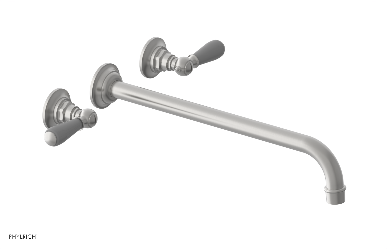 Phylrich Jamestown 14" Spout Wall Lavatory Set with Lever Handle by Phylrich