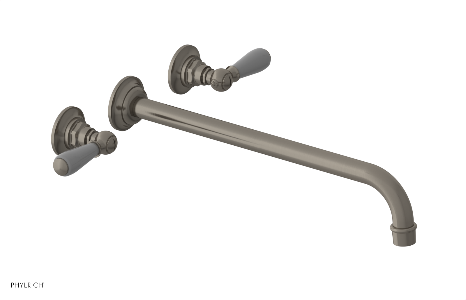 Phylrich Jamestown 14" Spout Wall Lavatory Set with Lever Handle by Phylrich