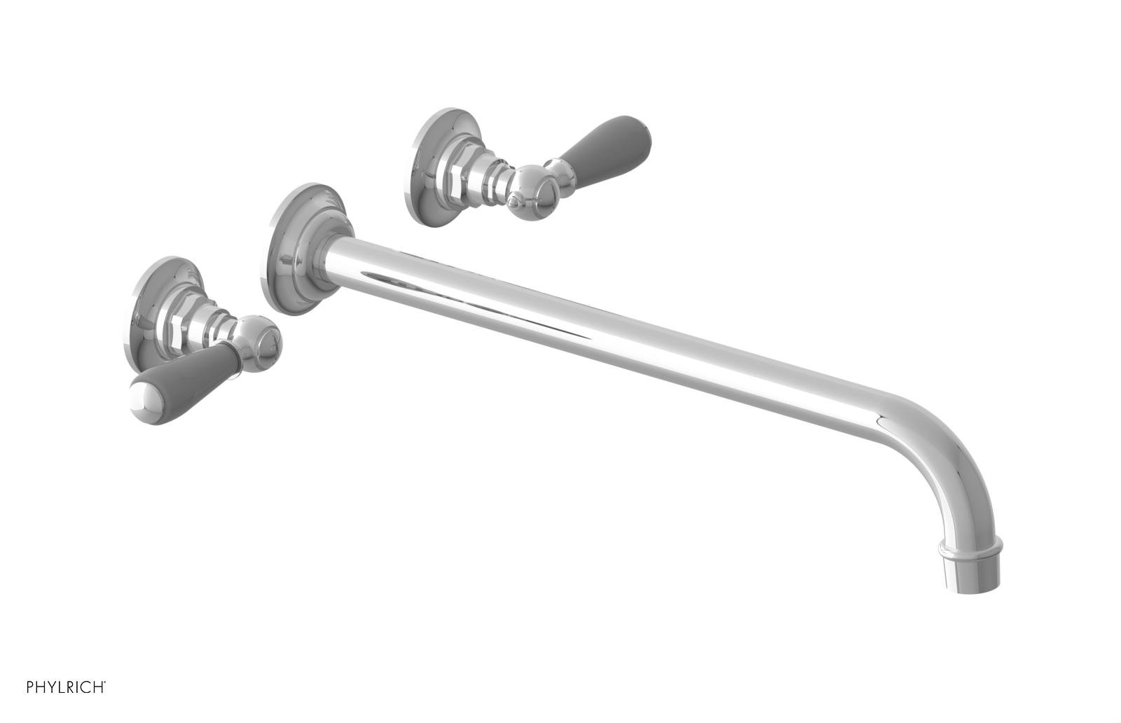 Phylrich Jamestown 14" Spout Wall Lavatory Set with Lever Handle by Phylrich