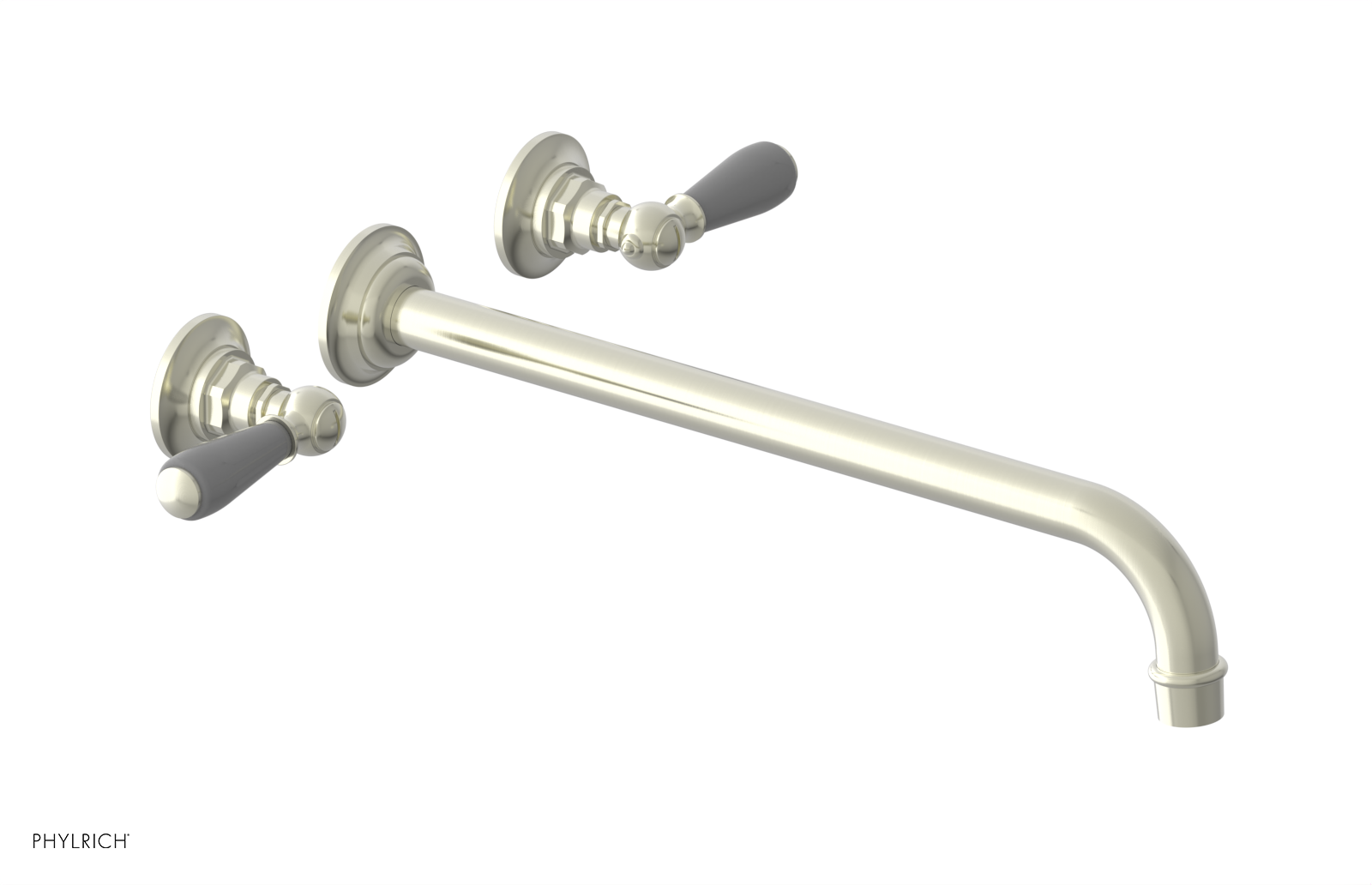 Phylrich Jamestown 14" Spout Wall Lavatory Set with Lever Handle by Phylrich