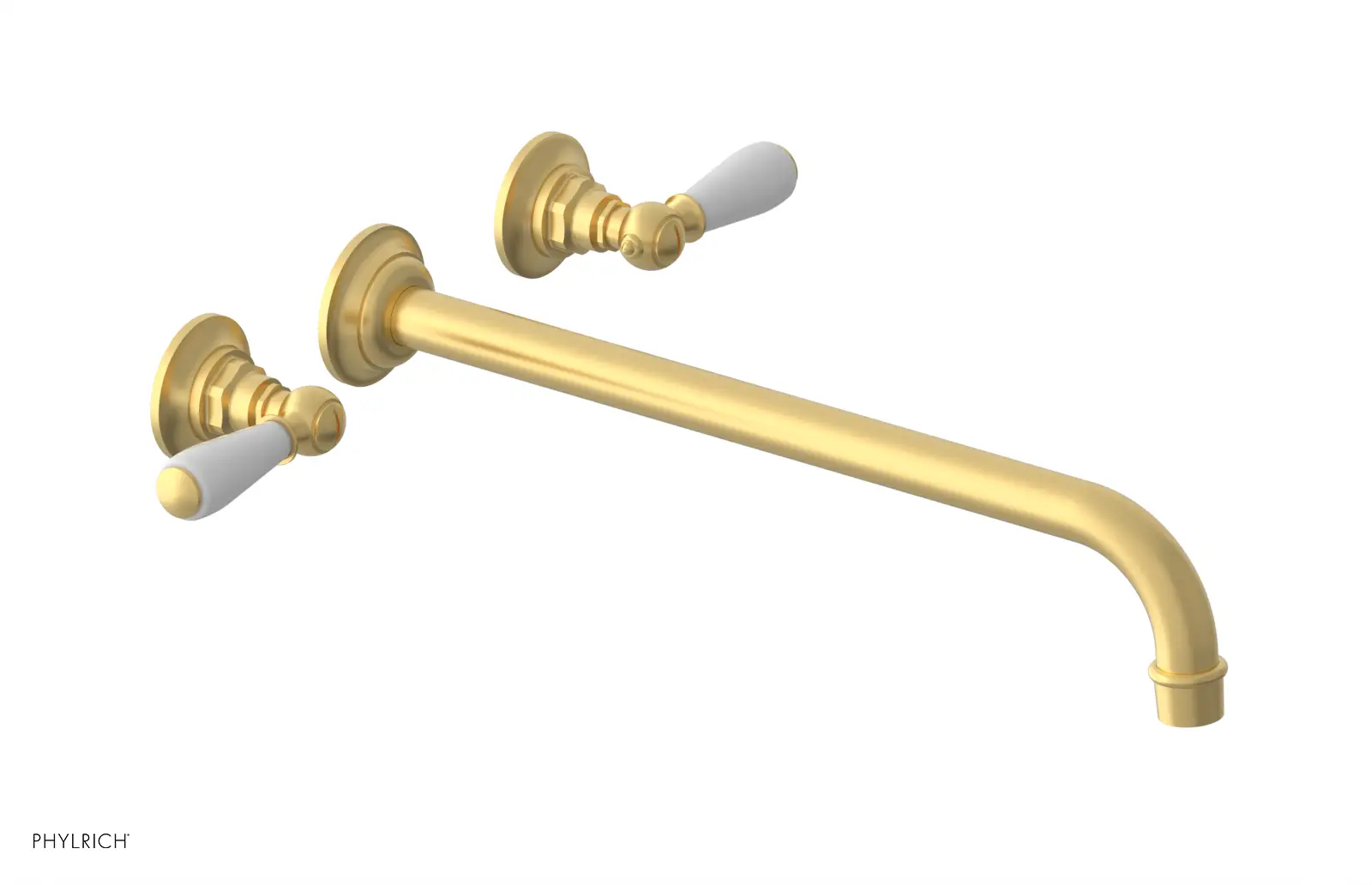 Phylrich Jamestown 14" Spout Wall Tub Set with Lever Handle by Phylrich