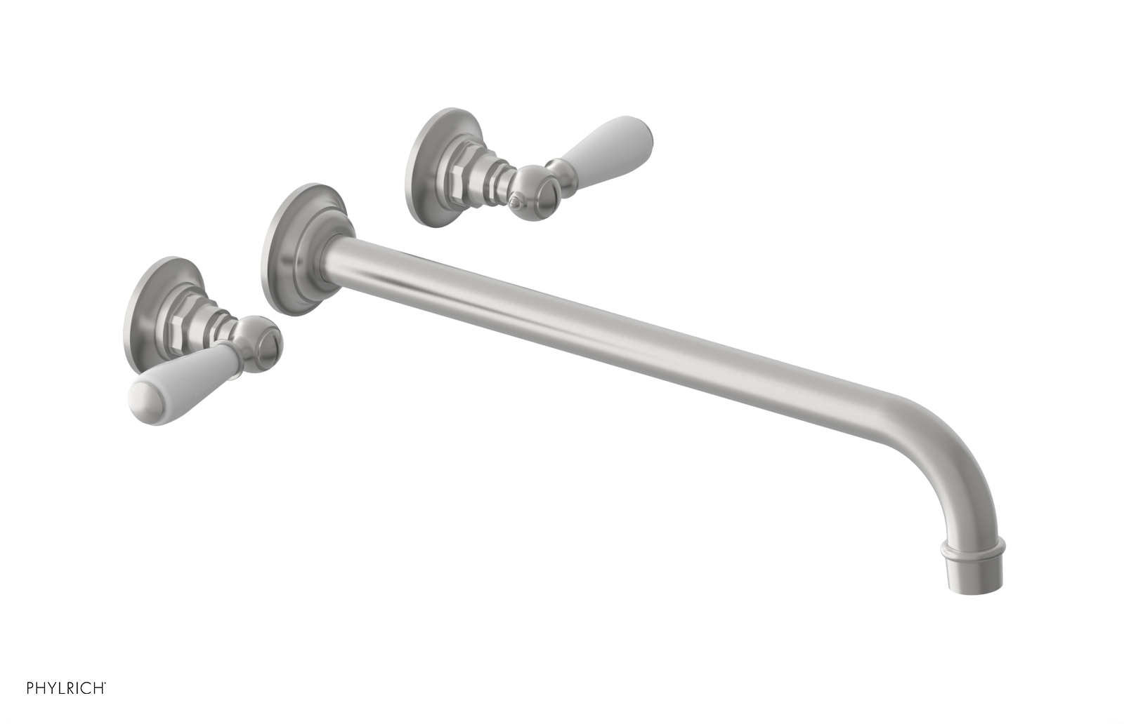 Phylrich Jamestown 14" Spout Wall Lavatory Set with Lever Handle by Phylrich