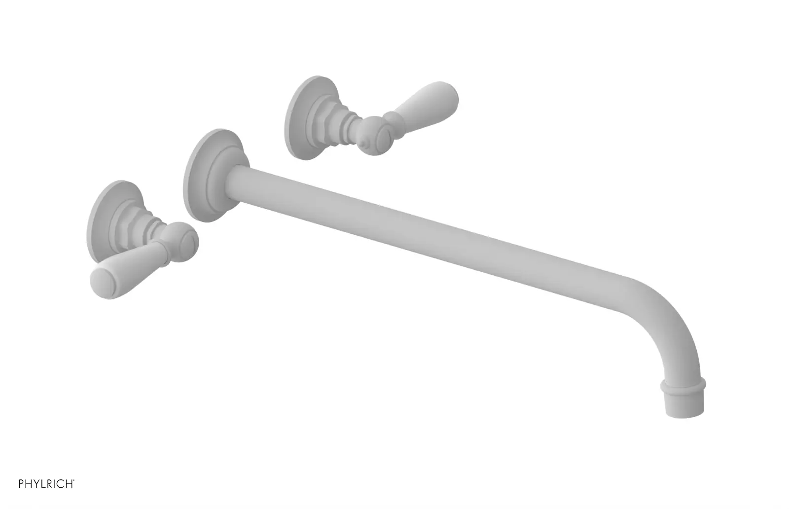 Phylrich Jamestown 14" Spout Wall Tub Set with Lever Handle by Phylrich