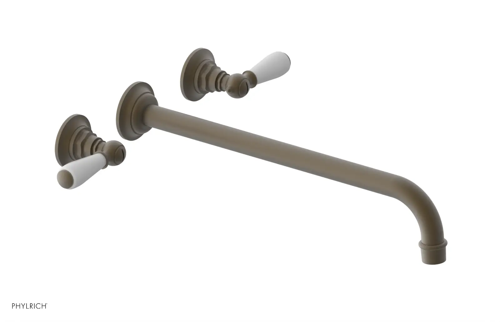 Phylrich Jamestown 14" Spout Wall Tub Set with Lever Handle by Phylrich