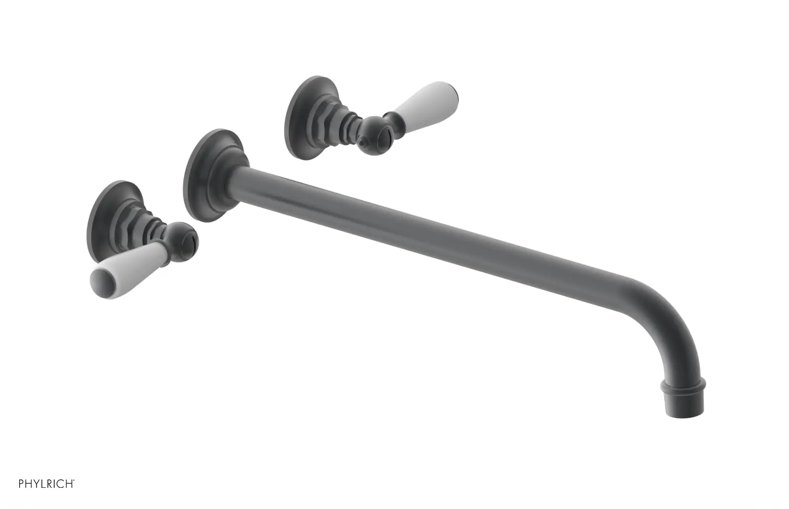 Phylrich Jamestown 14" Spout Wall Tub Set with Lever Handle by Phylrich