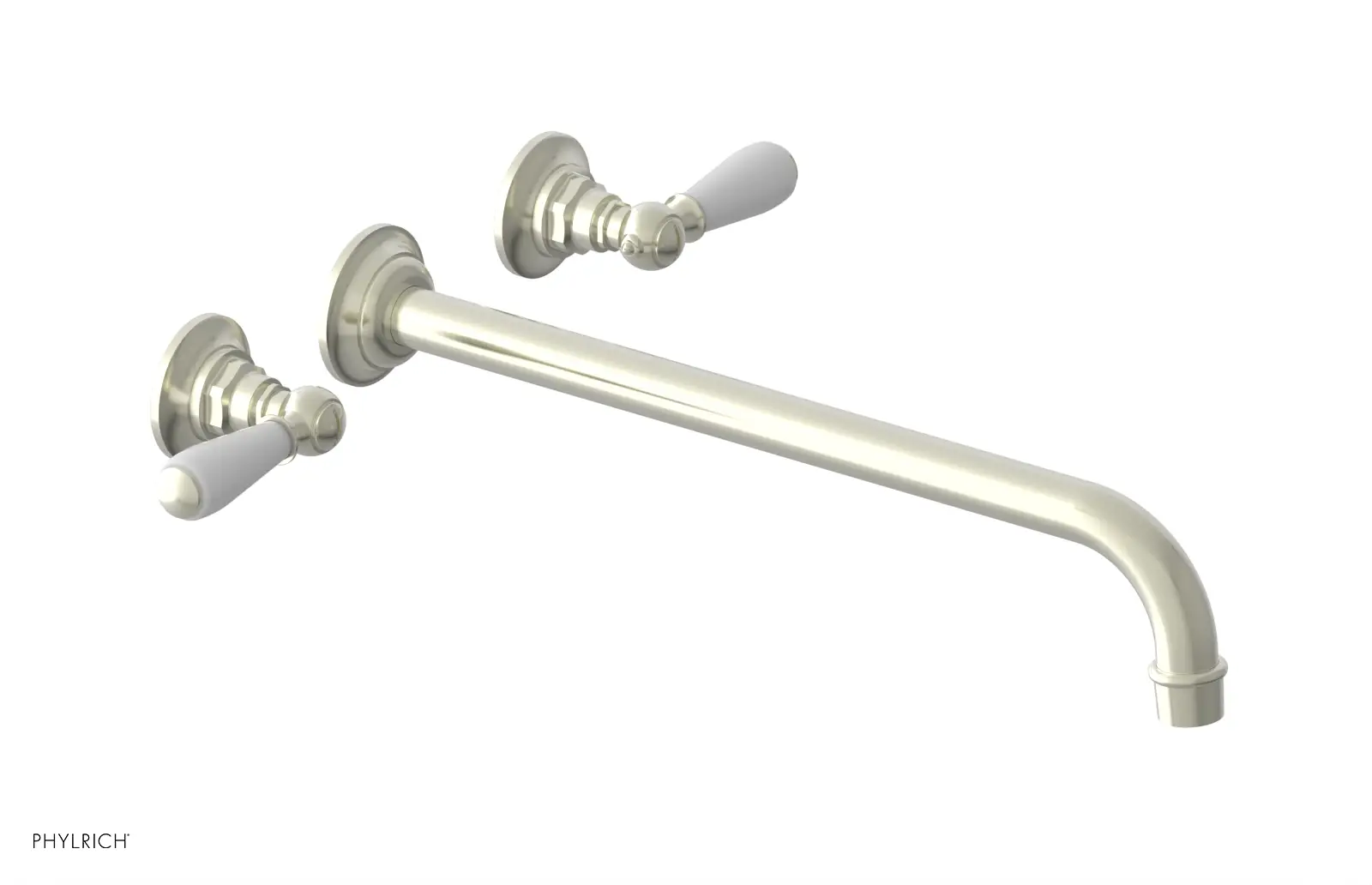 Phylrich Jamestown 14" Spout Wall Lavatory Set with Lever Handle by Phylrich