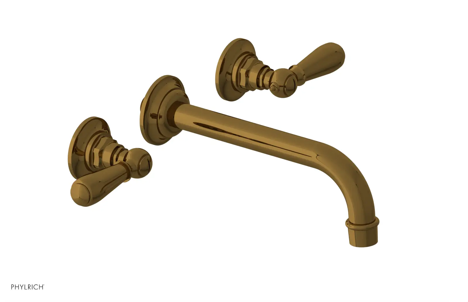 Phylrich Jamestown Wall Tub Set with Lever Handle by Phylrich