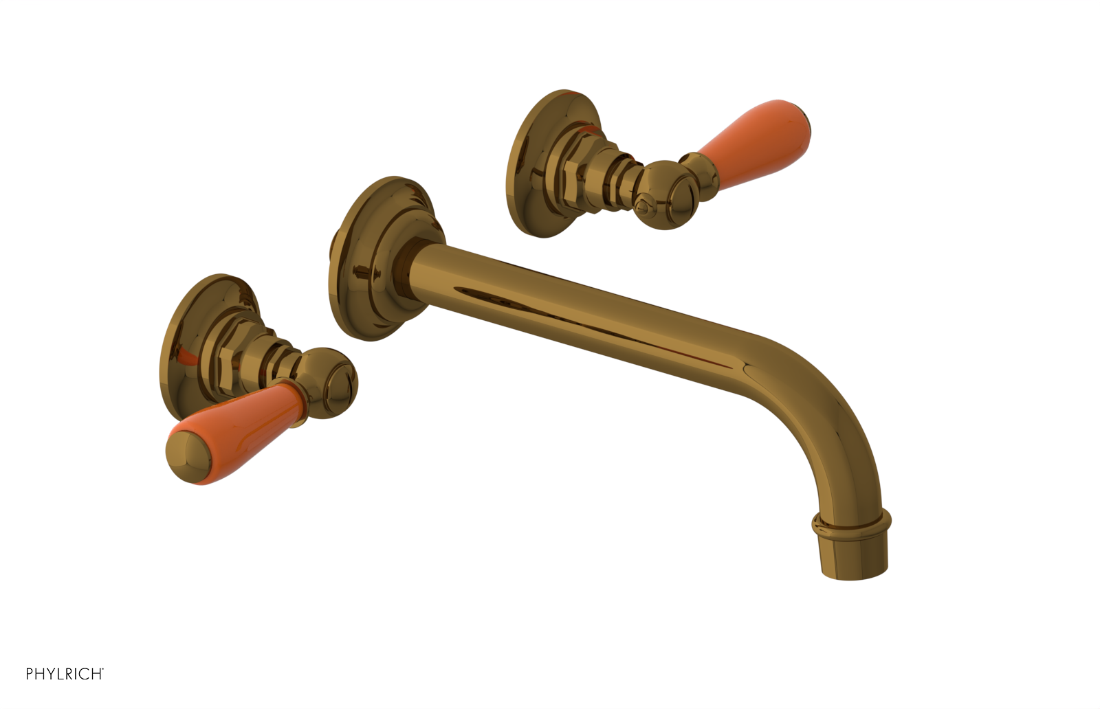 Phylrich Jamestown Wall Lavatory Set with Lever Handle by Phylrich