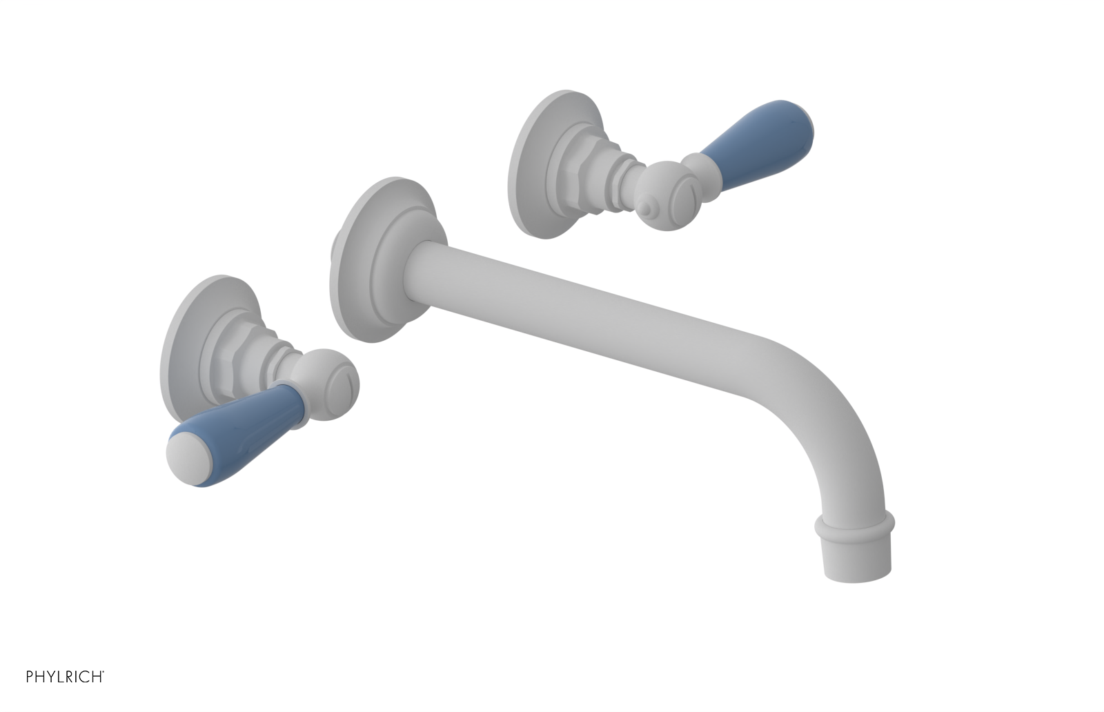 Phylrich Jamestown Wall Tub Set with Lever Handle