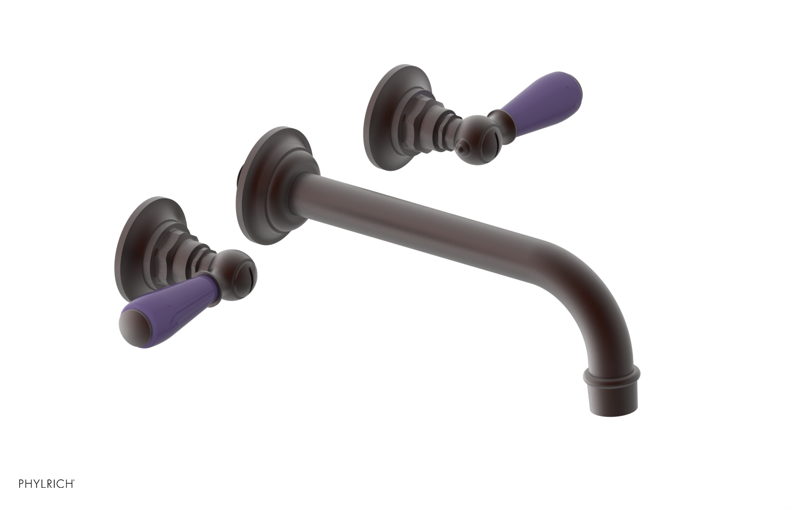 Phylrich Jamestown Wall Tub Set with Lever Handle by Phylrich