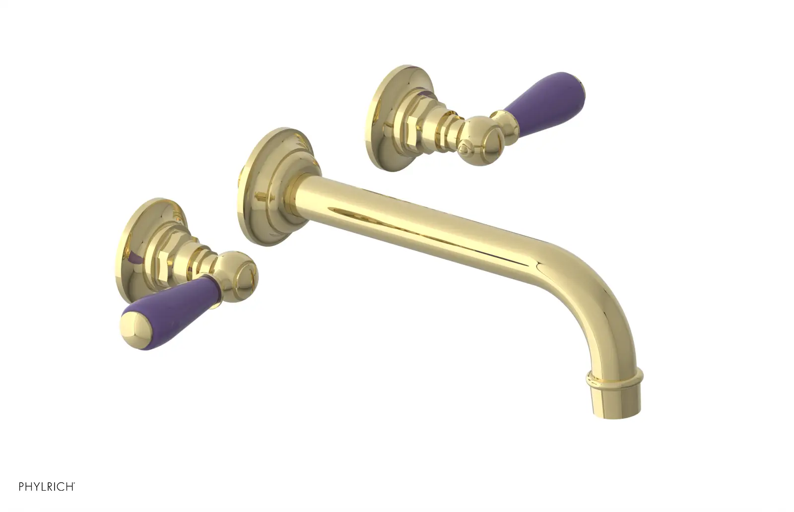 Phylrich Jamestown Wall Lavatory Set with Lever Handle by Phylrich