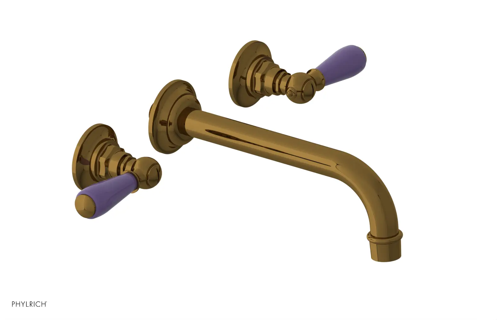 Phylrich Jamestown Wall Tub Set with Lever Handle by Phylrich