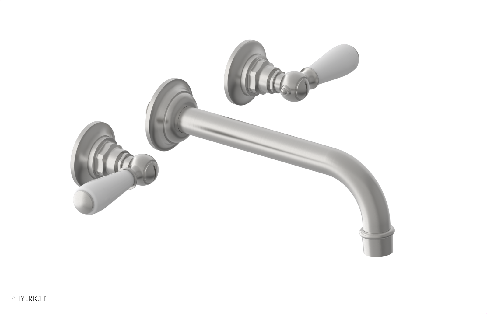 Phylrich Jamestown Wall Tub Set with Lever Handle