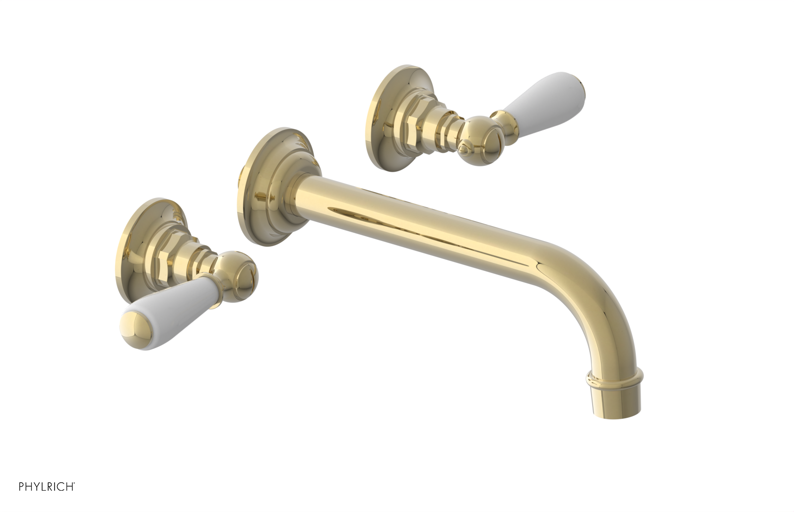 Phylrich Jamestown Wall Lavatory Set with Lever Handle