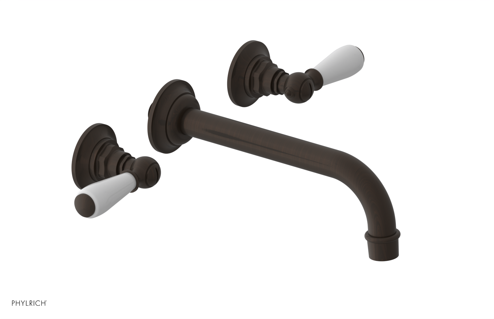 Phylrich Jamestown Wall Lavatory Set with Lever Handle