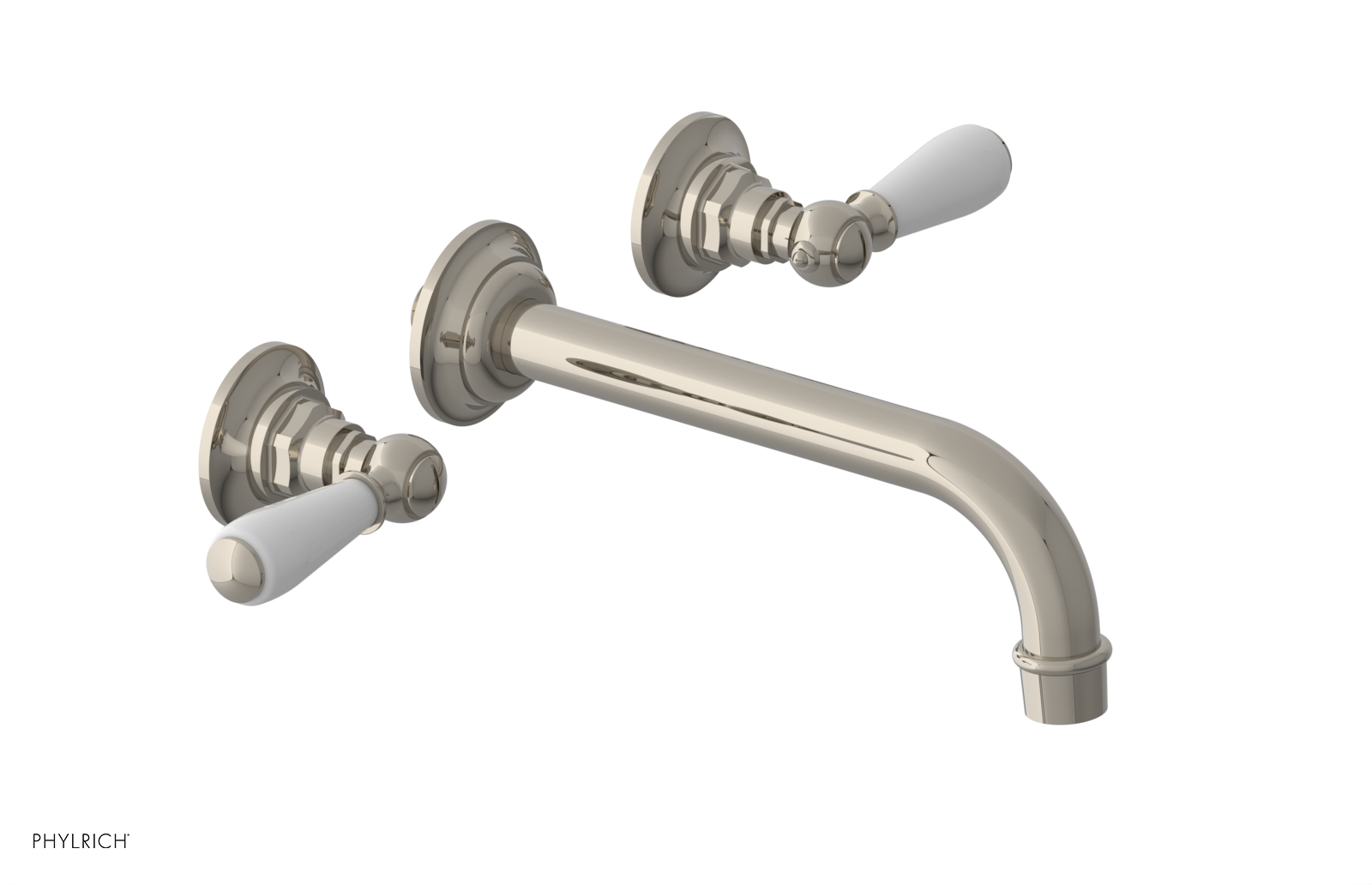 Phylrich Jamestown Wall Lavatory Set with Lever Handle