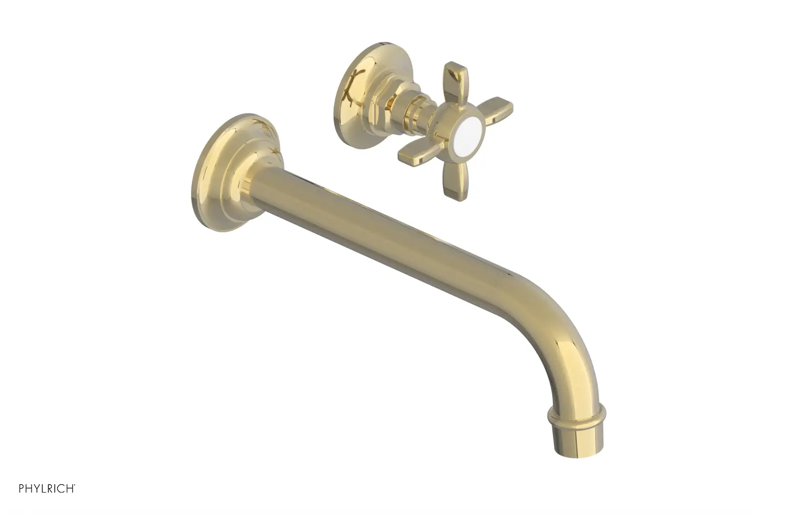 Phylrich Jamestown 10" Spout Single Handle Wall Lavatory Set by Phylrich
