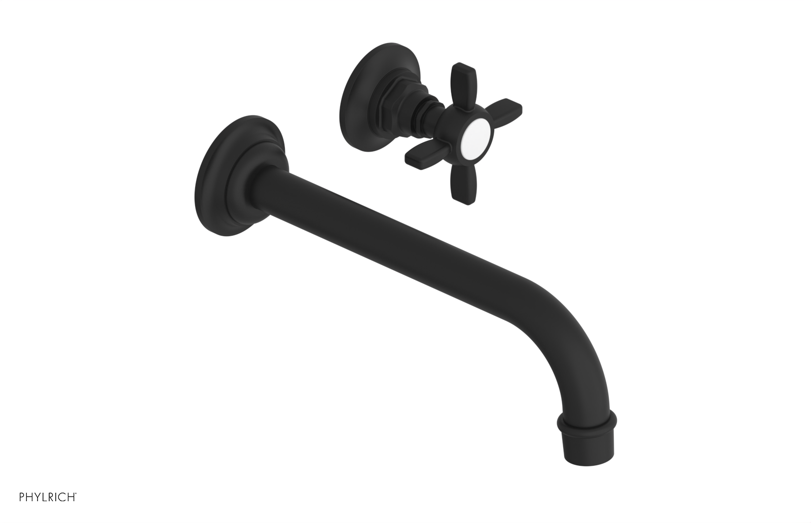 Phylrich Jamestown 10" Spout Single Handle Wall Lavatory Set by Phylrich