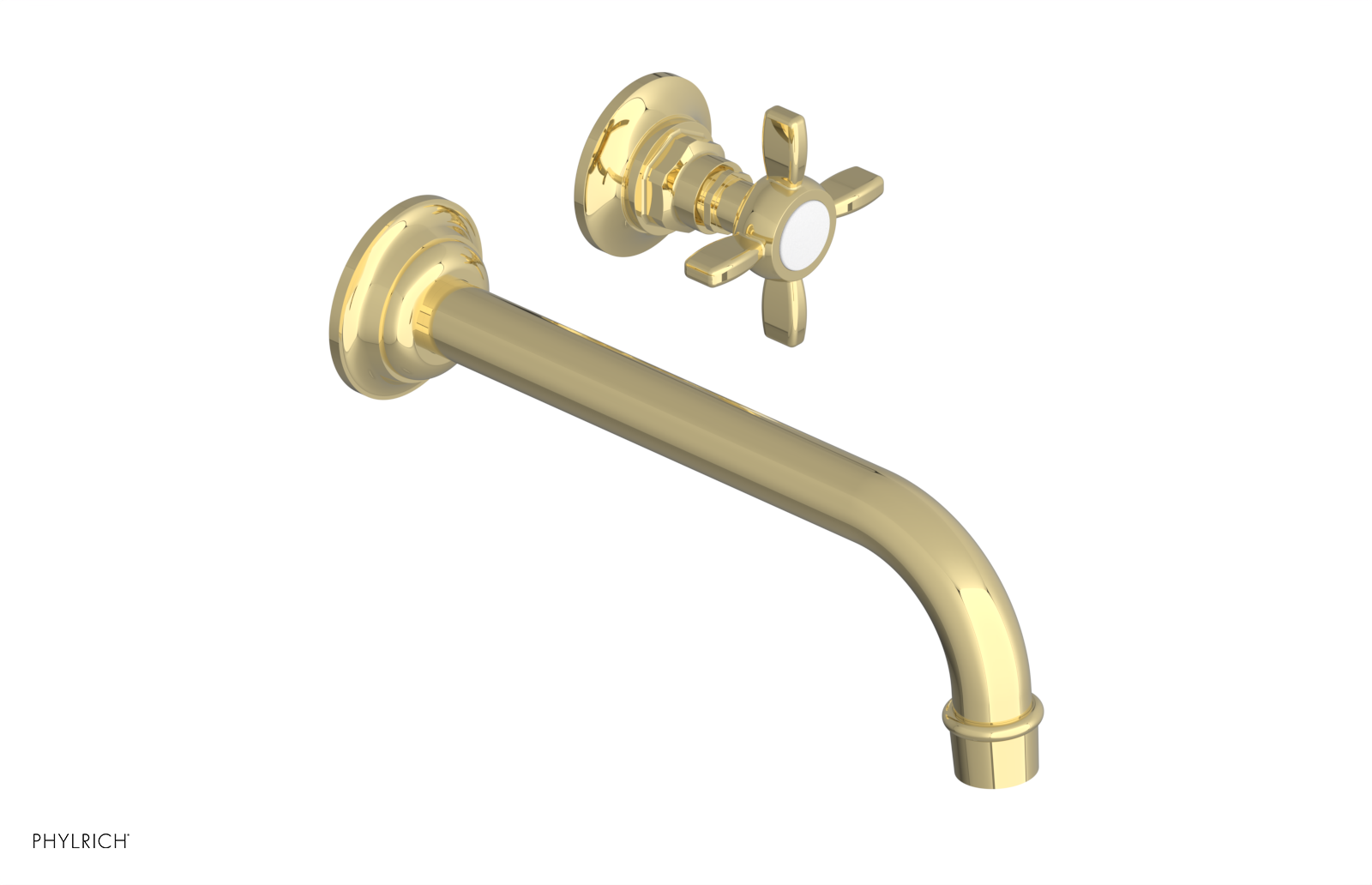 Phylrich Jamestown 10" Spout Single Handle Wall Lavatory Set by Phylrich