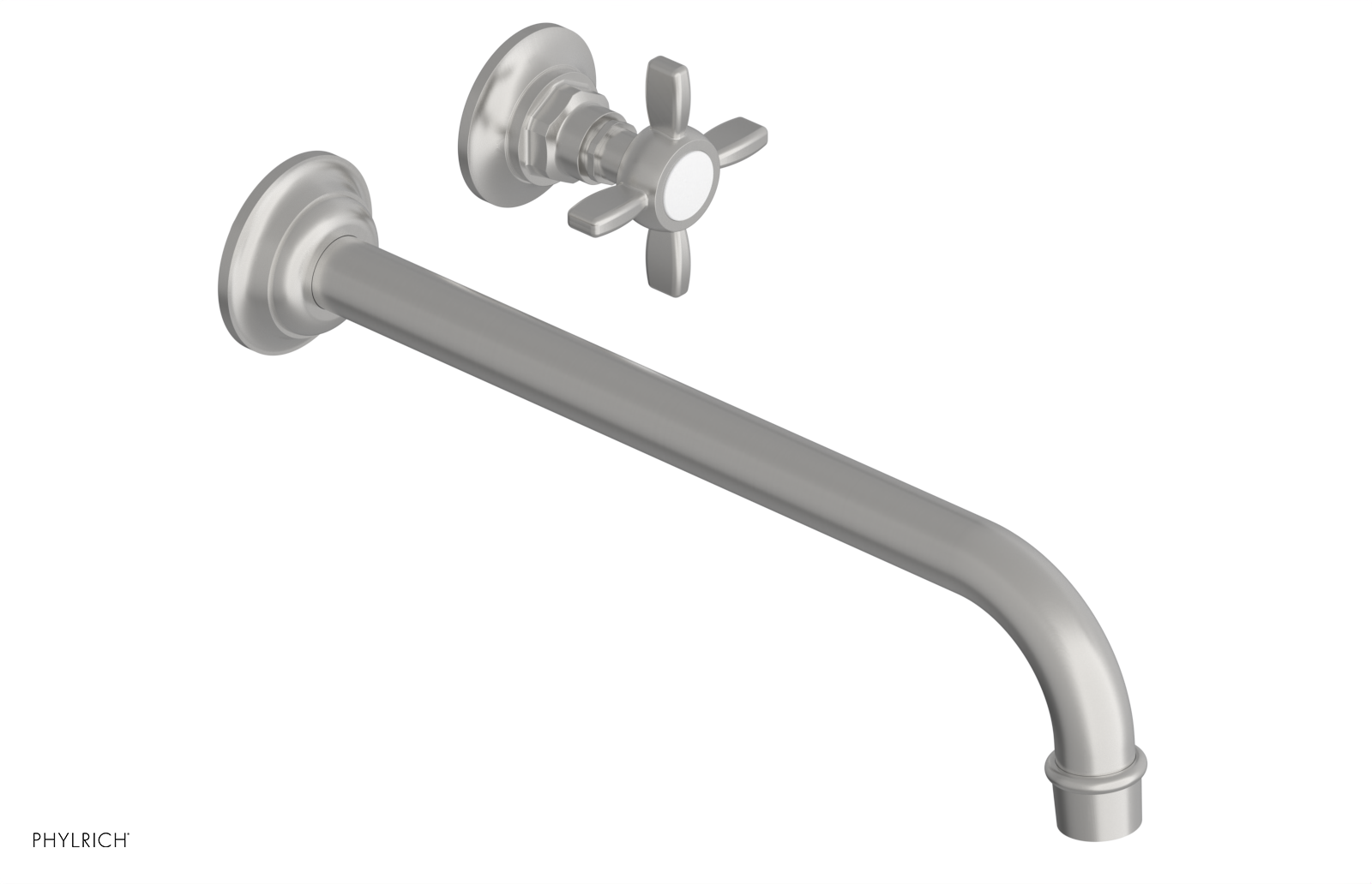 Phylrich Jamestown 12" Spout Single Handle Wall Lavatory Set