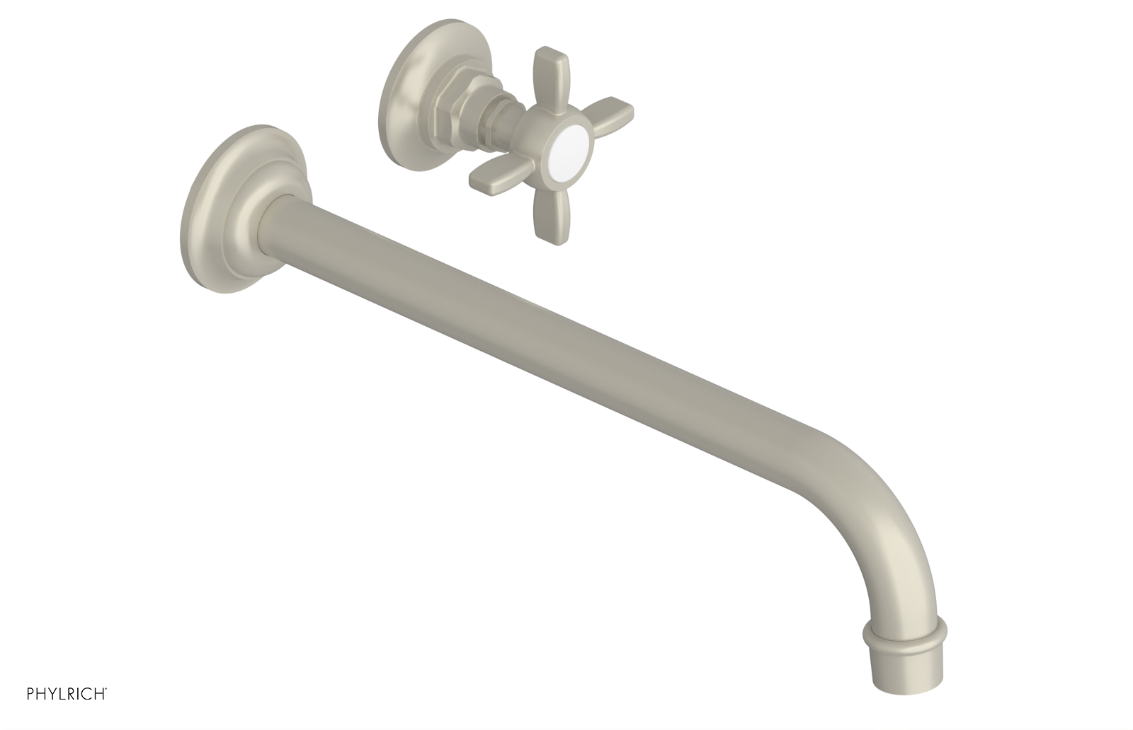 Phylrich Jamestown 12" Spout Single Handle Wall Lavatory Set