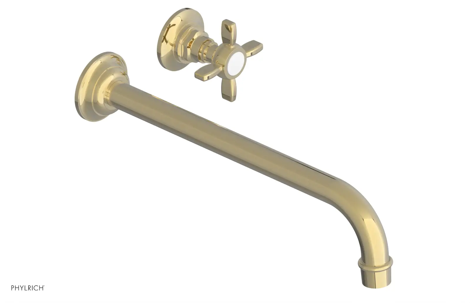 Phylrich Jamestown 12" Spout Single Handle Wall Lavatory Set by Phylrich