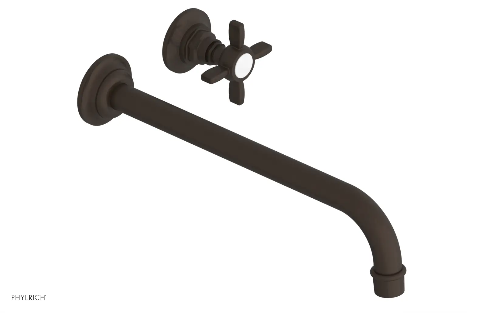 Phylrich Jamestown 12" Spout Single Handle Wall Lavatory Set by Phylrich