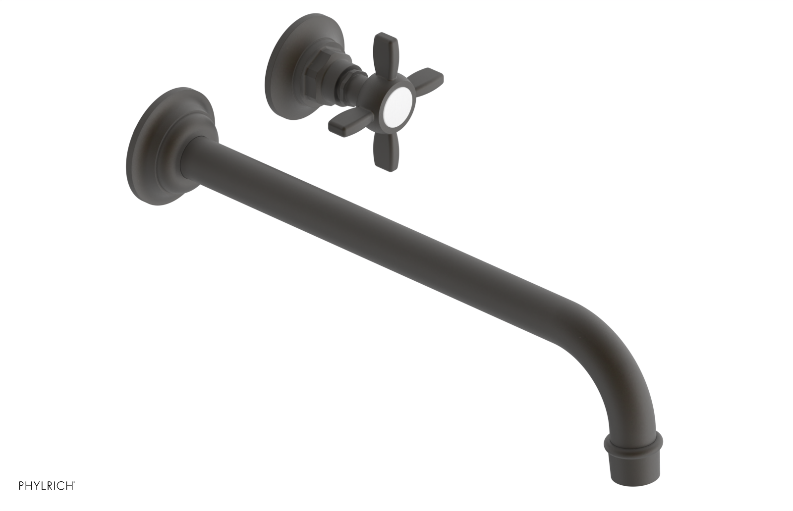 Phylrich Jamestown 12" Spout Single Handle Wall Lavatory Set
