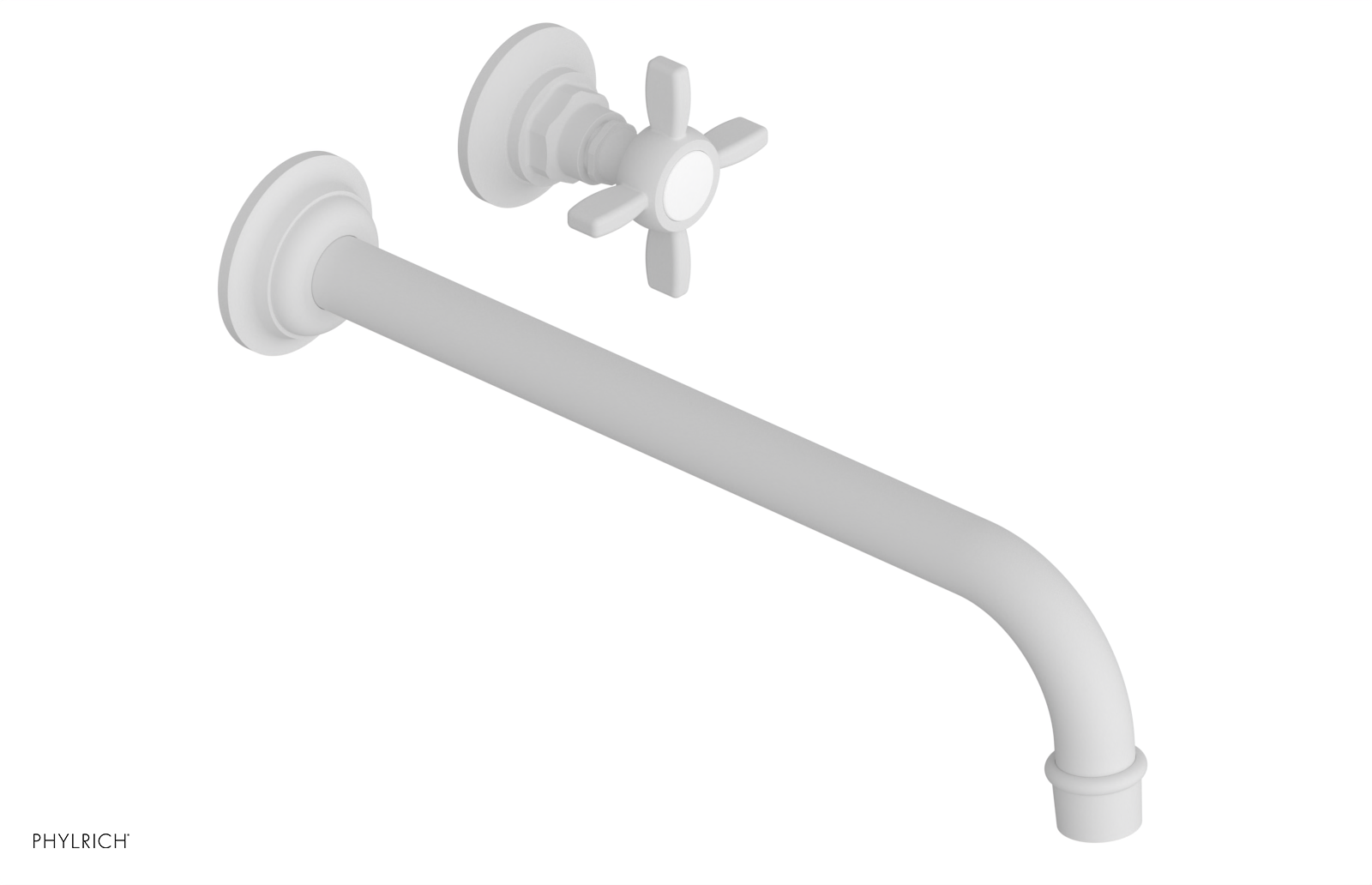 Phylrich Jamestown 12" Spout Single Handle Wall Lavatory Set