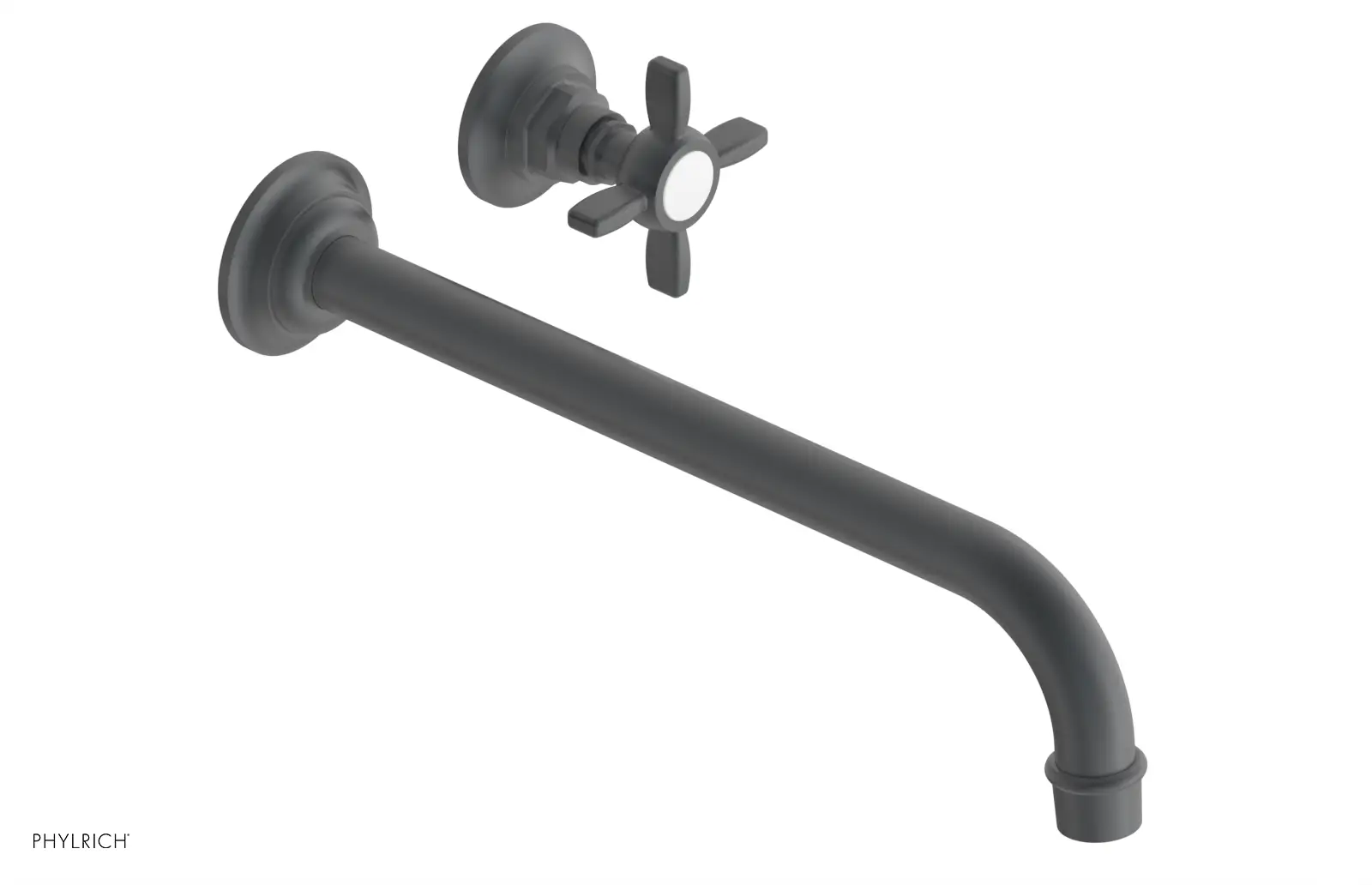 Phylrich Jamestown 12" Spout Single Handle Wall Lavatory Set by Phylrich