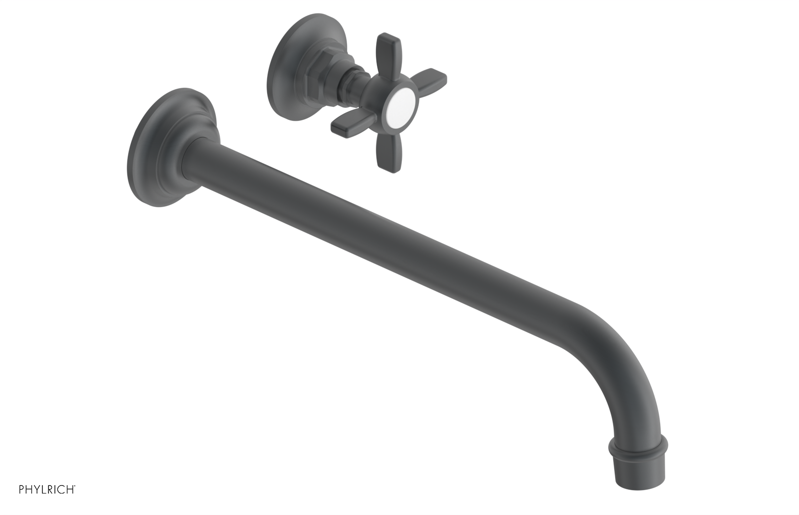 Phylrich Jamestown 12" Spout Single Handle Wall Lavatory Set