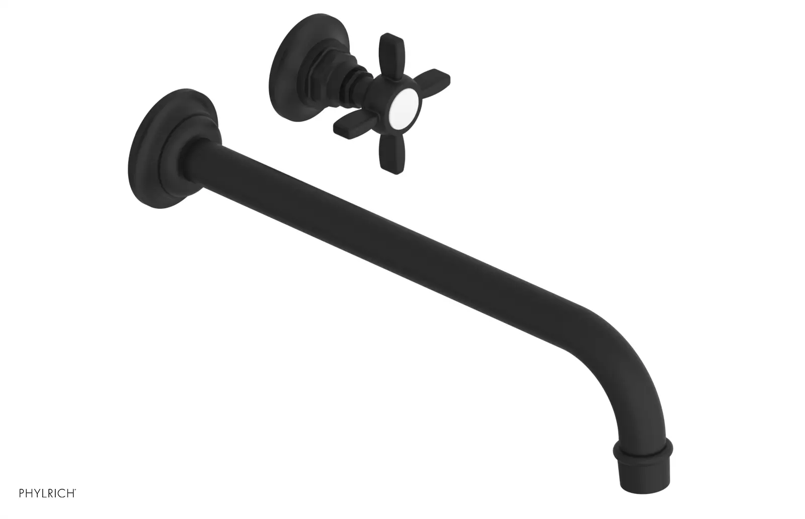 Phylrich Jamestown 12" Spout Single Handle Wall Lavatory Set by Phylrich