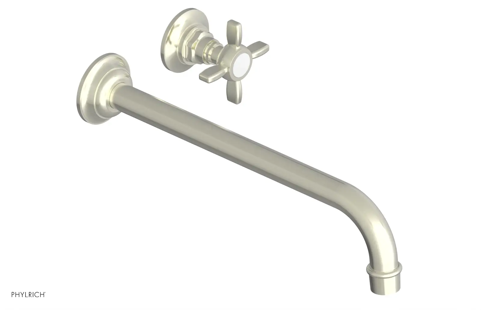 Phylrich Jamestown 12" Spout Single Handle Wall Lavatory Set by Phylrich
