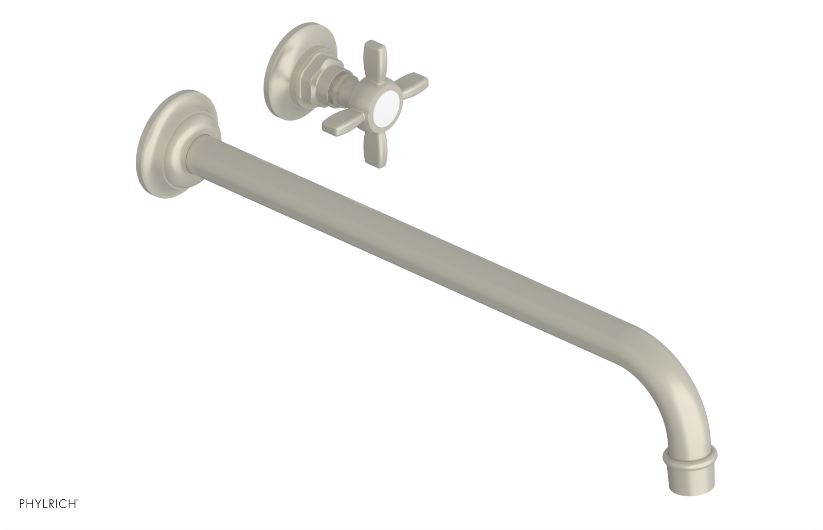 Phylrich Jamestown 14" Spout Single Handle Wall Lavatory Set
