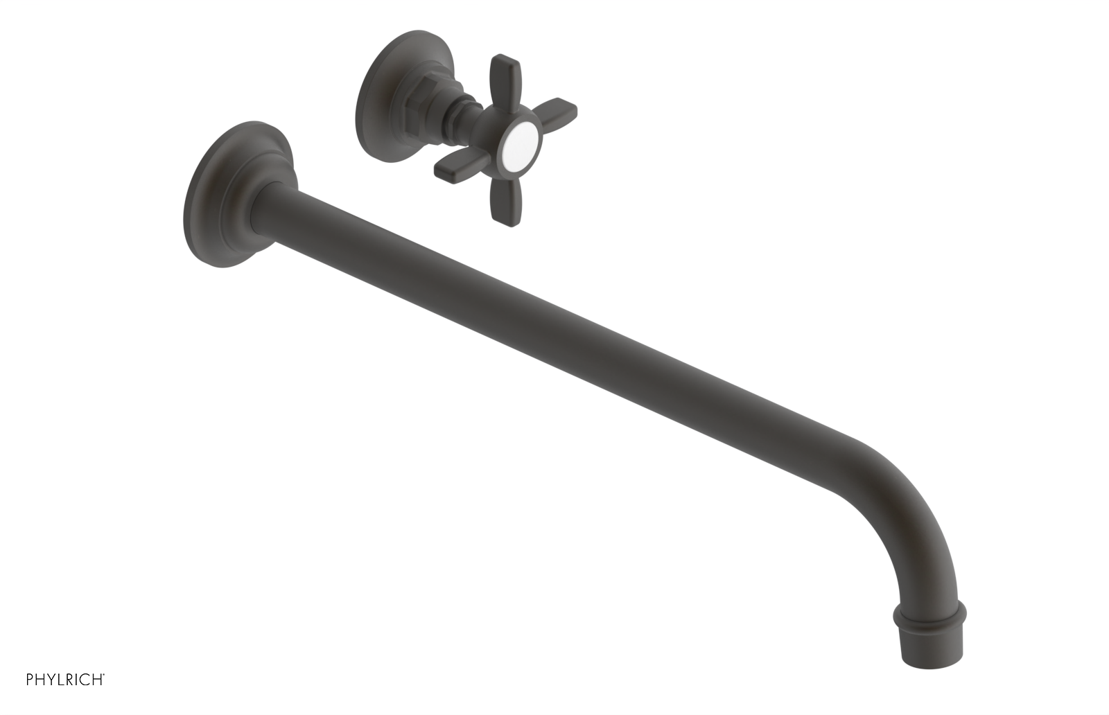 Phylrich Jamestown 14" Spout Single Handle Wall Lavatory Set by Phylrich
