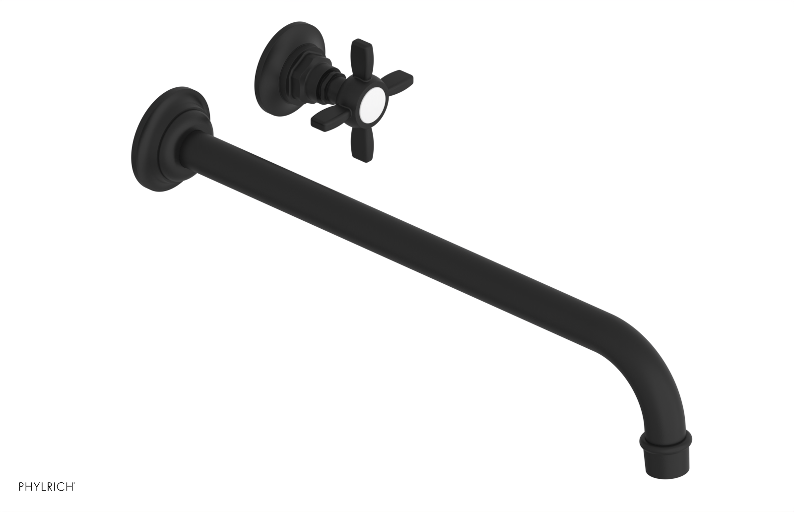 Phylrich Jamestown 14" Spout Single Handle Wall Lavatory Set by Phylrich
