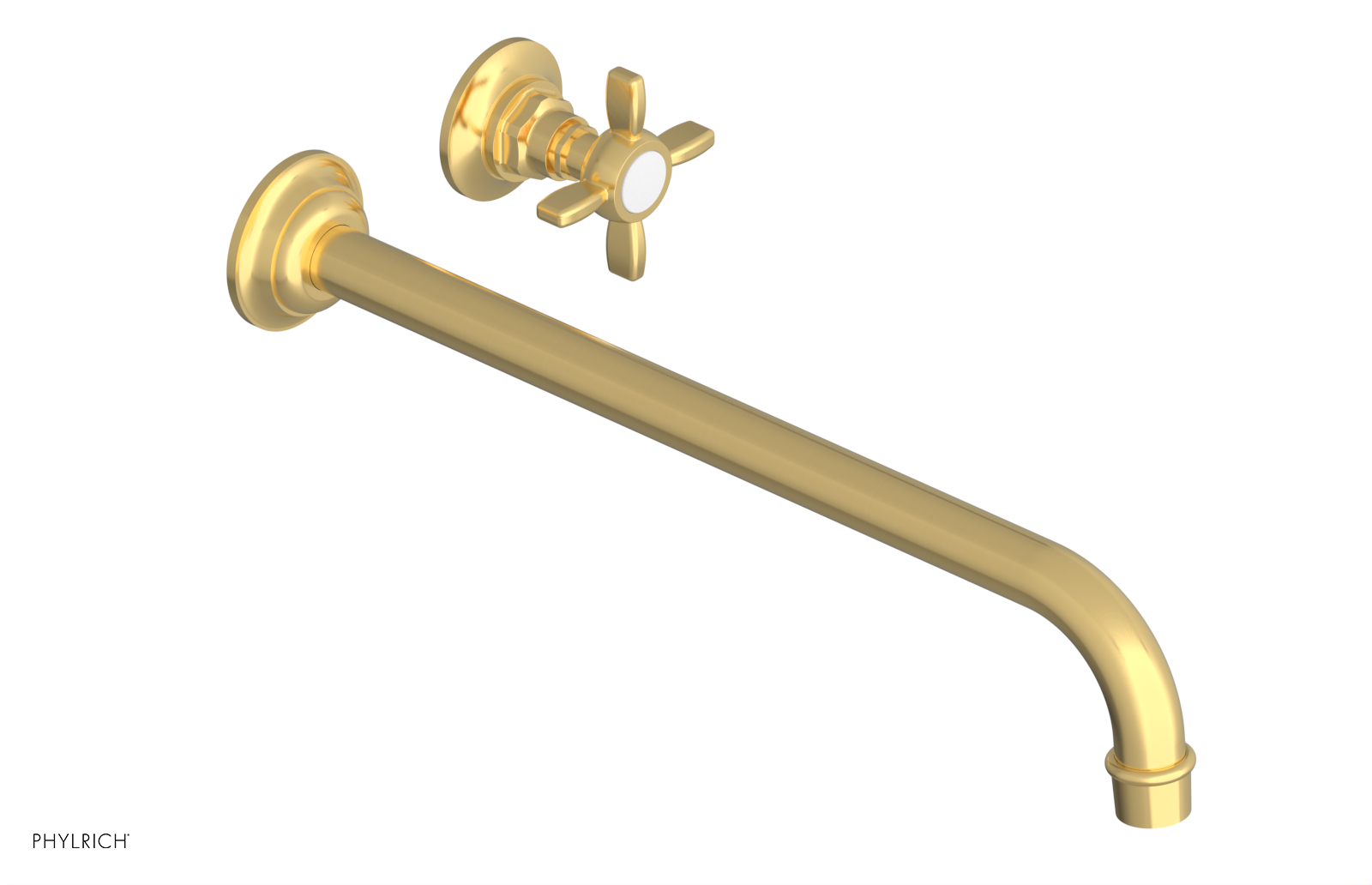 Phylrich Jamestown 14" Spout Single Handle Wall Lavatory Set by Phylrich