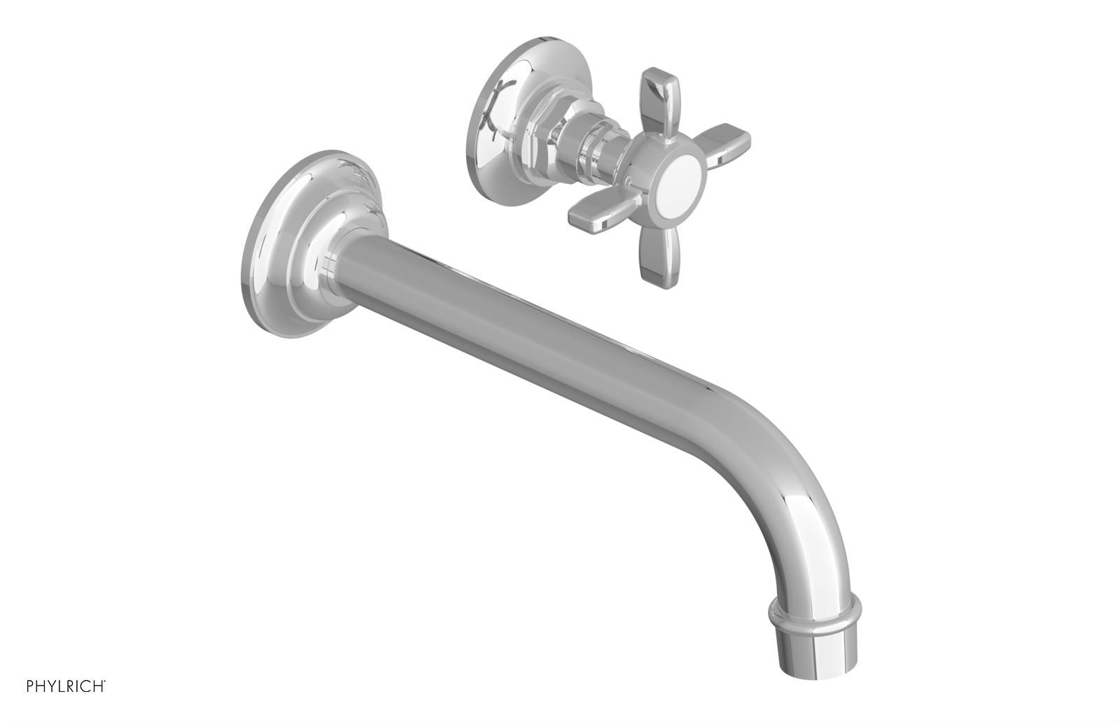 polished chrome bathroom faucet