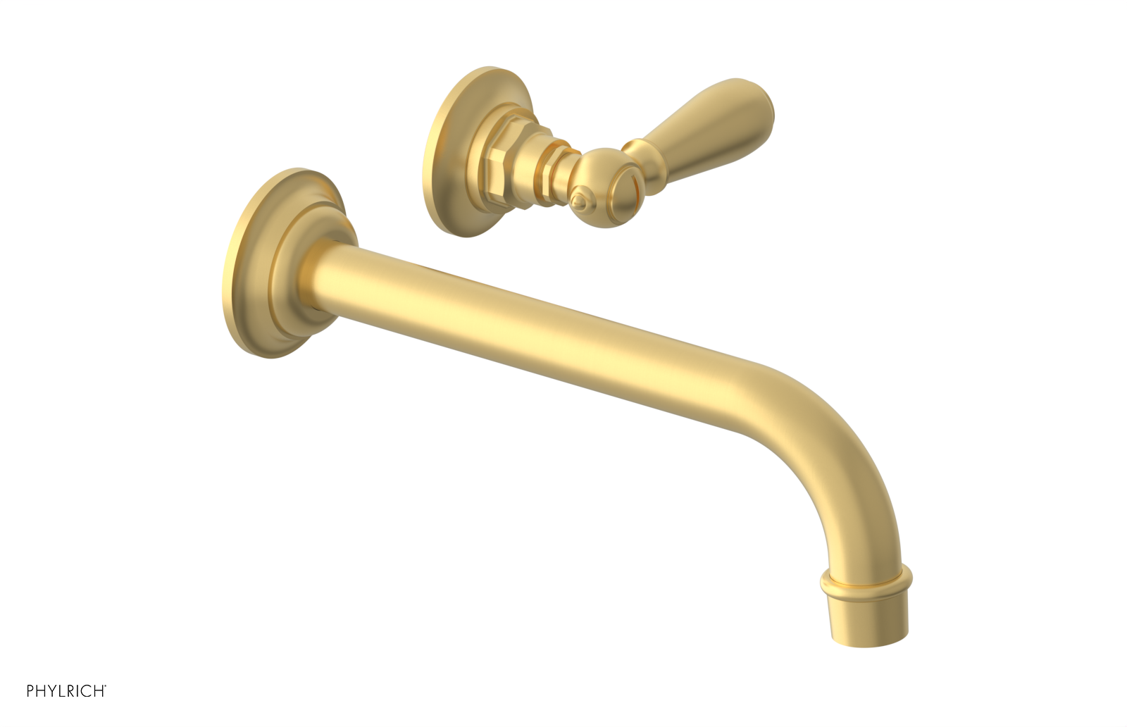 Phylrich Jamestown 10" Spout Single Handle Wall Lavatory Set by Phylrich
