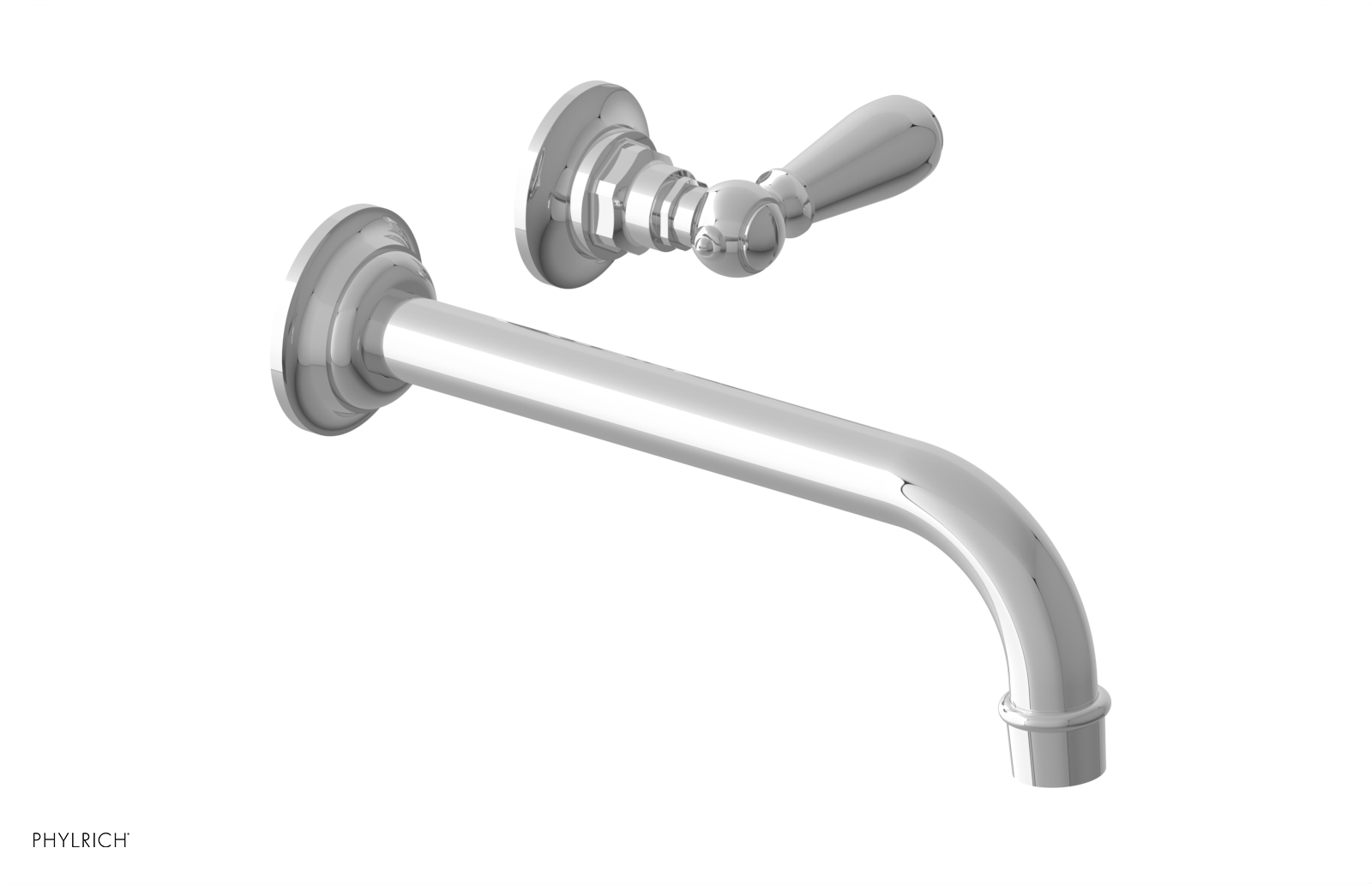 polished chrome bathroom faucet