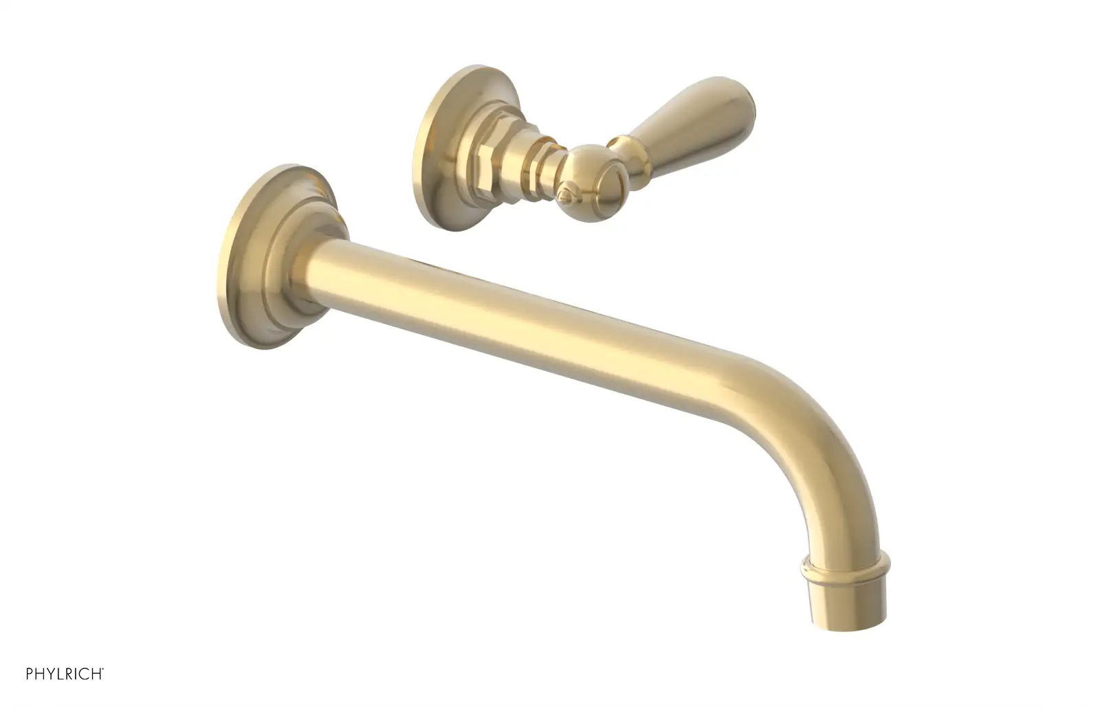 Phylrich Jamestown 10" Spout Single Handle Wall Lavatory Set by Phylrich