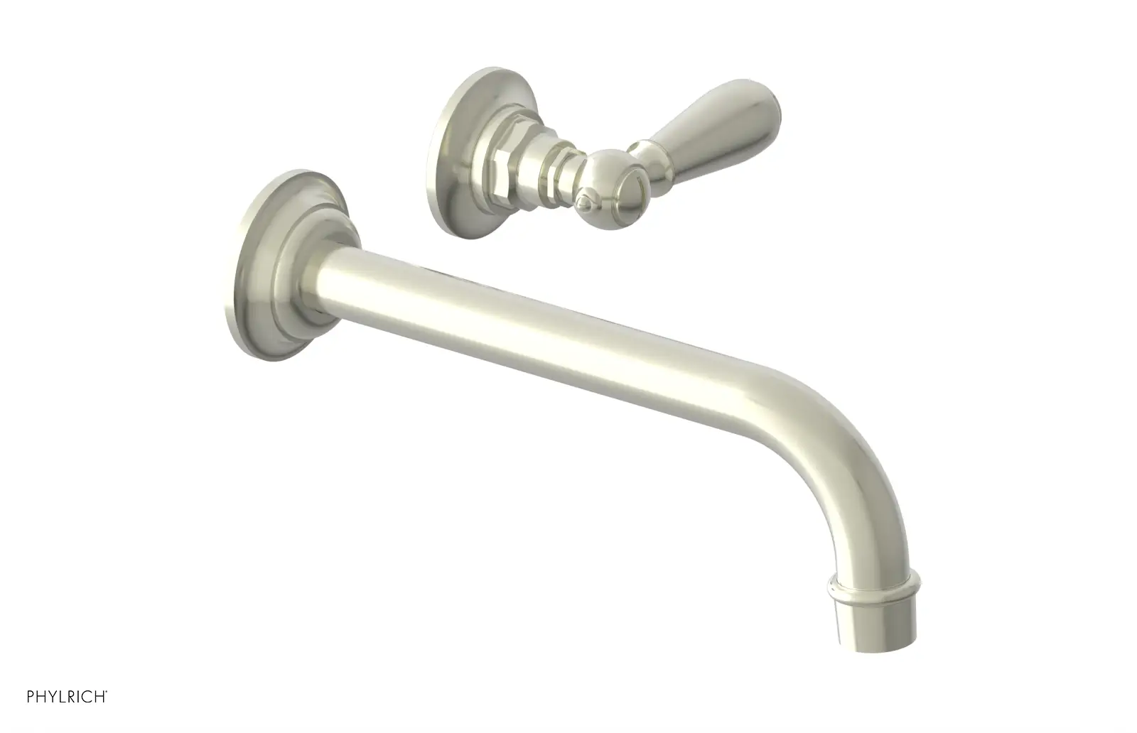Phylrich Jamestown 10" Spout Single Handle Wall Lavatory Set by Phylrich