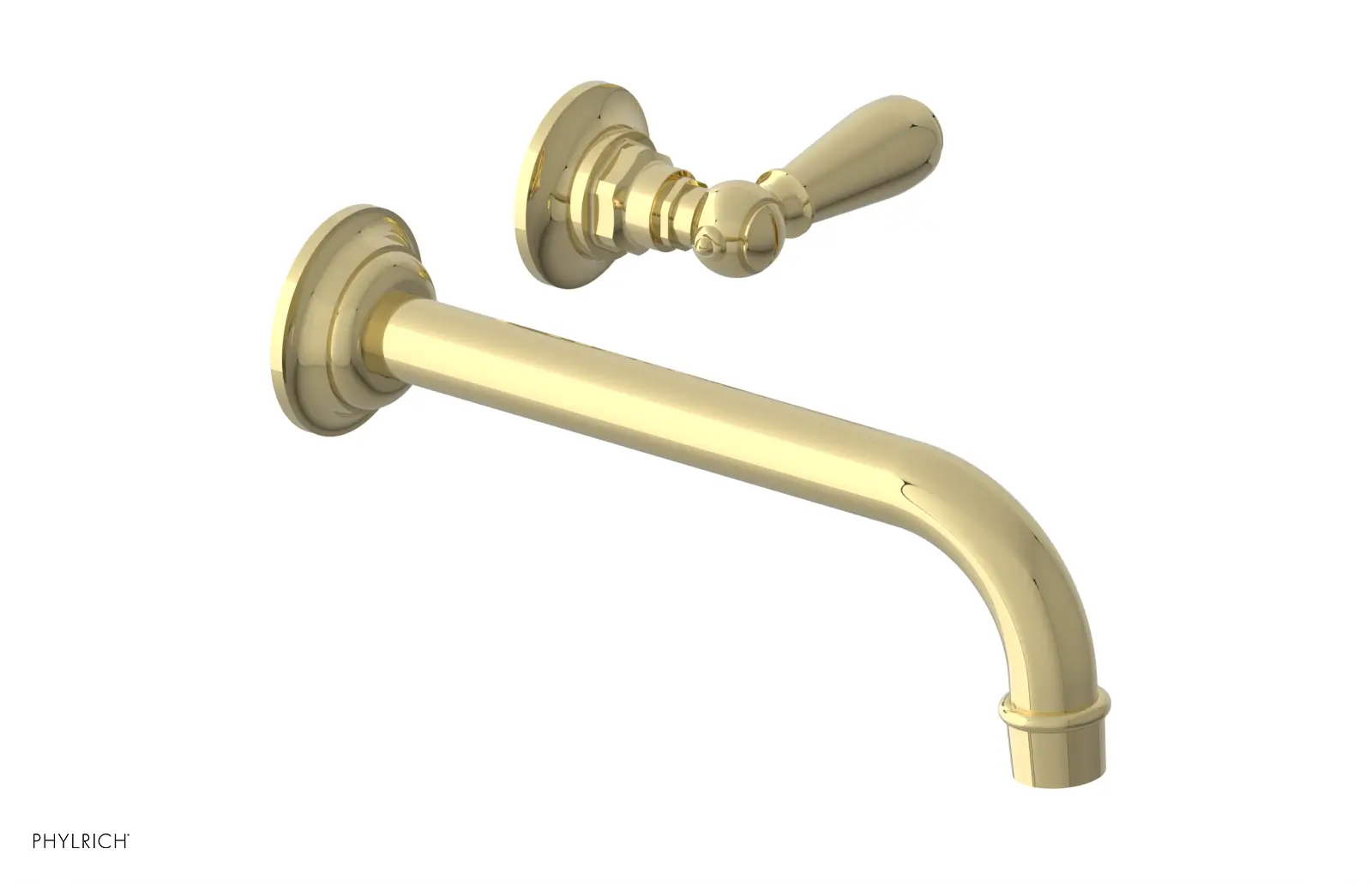 Phylrich Jamestown 10" Spout Single Handle Wall Lavatory Set by Phylrich